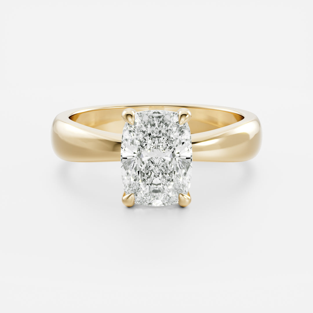 Oval Three Stone Lab Grown Diamond Engagement Ring